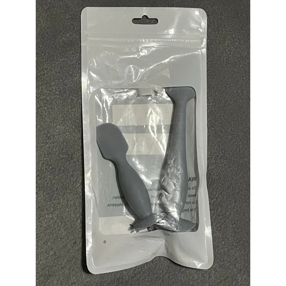 Diaper Cream Spatula, 2 Pack Butt Spatula w/suction Cup, Full-Size Mini Silicone